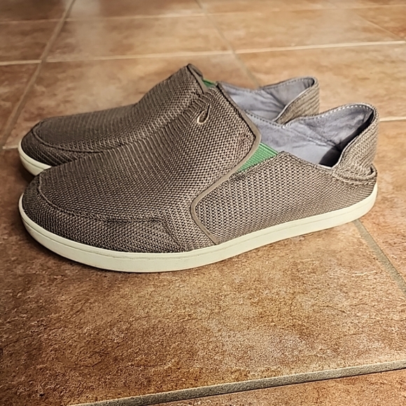 Olukai Nohea Mesh Casual Convertable Loafer Shoe 8.5 Mustang Lime Peel - Picture 3 of 11